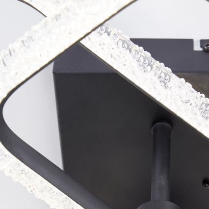 Brilliant - LED griestu lampa AYDIN LED/30W/230V 3000-6500K melnā + tālvadības pults