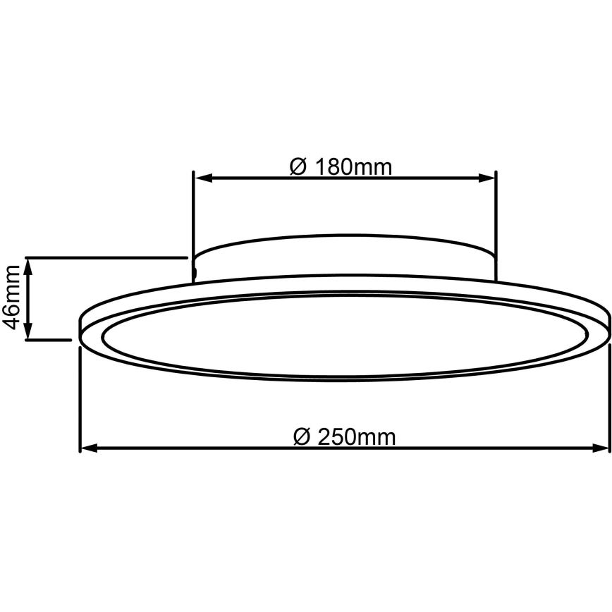 Brilliant - LED Griestu lampa BUFFI LED/13W/230V d. 25 cm 2700K