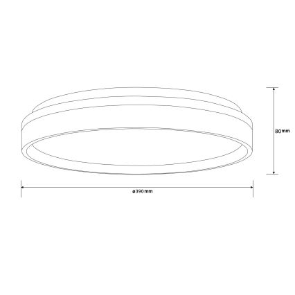 Brilliant - LED Griestu lampa KALMAR LED/26W/230V 3000K d. 39 cm balta