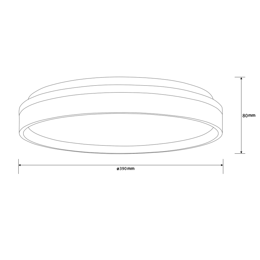 Brilliant - LED Griestu lampa KALMAR LED/26W/230V 3000K d. 39 cm balta