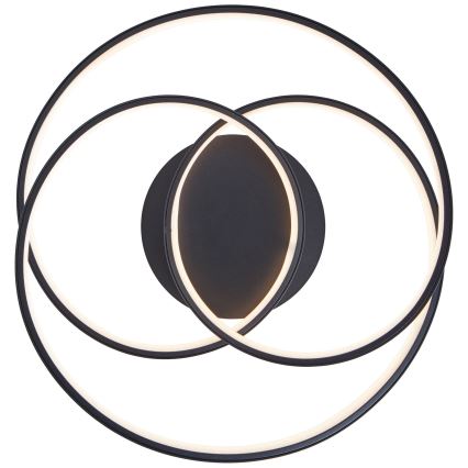 Brilliant - LED Griestu lampa LABYRINTH LED/40W/230V d. 39,5 cm melna