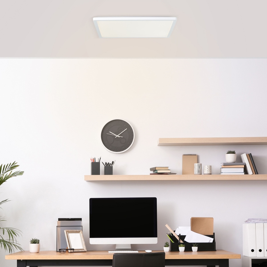 Brilliant - LED griestu lampa MILTON LED/24W/230V 42x42 cm balta