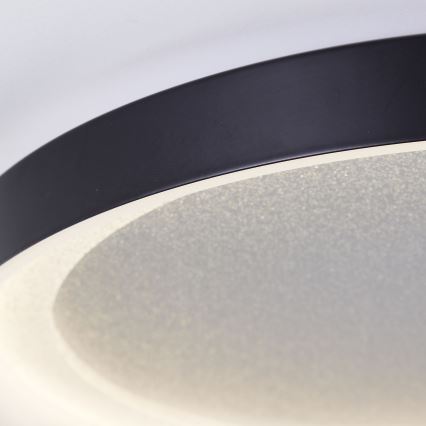 Brilliant - LED Griestu lampa QUITO LED/24W/230V 3000K d. 33 cm melna