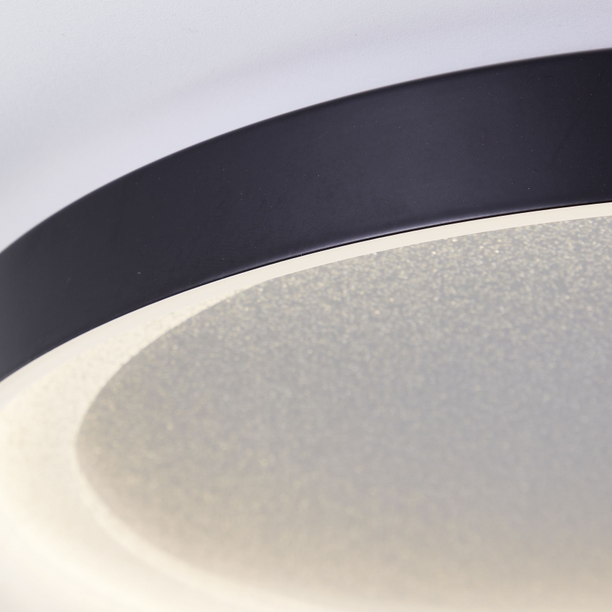 Brilliant - LED Griestu lampa QUITO LED/24W/230V 3000K d. 33 cm melna