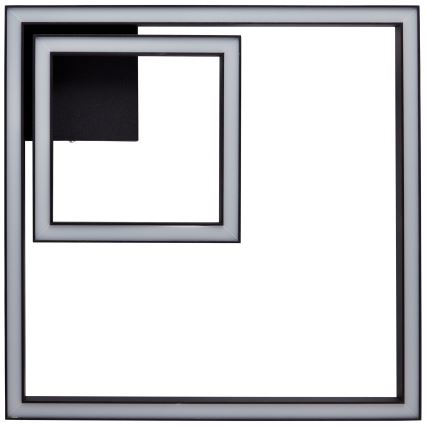 Brilliant - LED Griestu lampa QUON LED/24W/230V 3000K 40x40 cm melna
