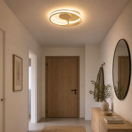 Brilliant - LED griestu gaismeklis REVOLA, LED/33W/230V, 3000/4000/6500K, Ø 40 cm, bēšs