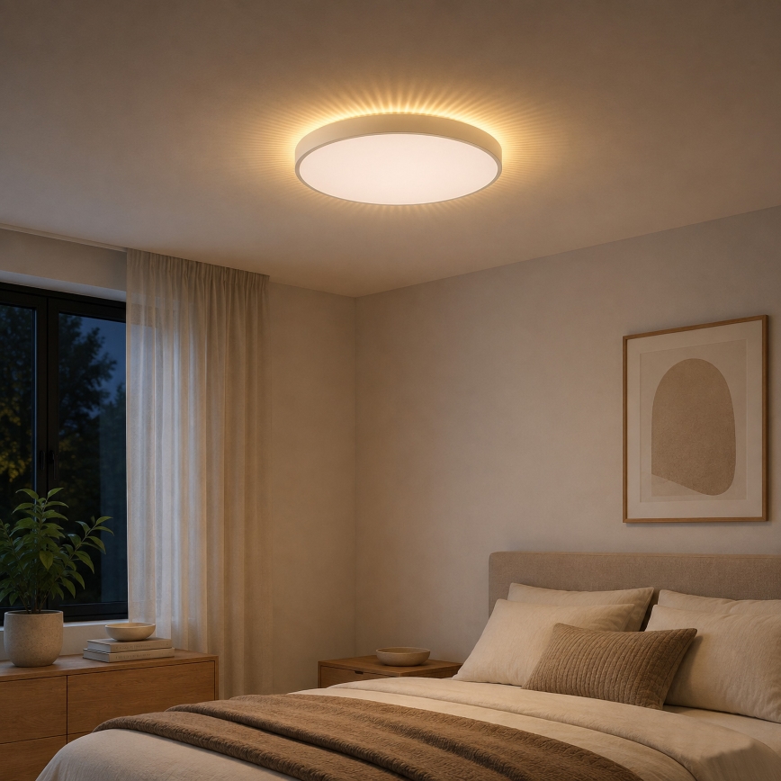 Brilliant - LED griestu lampa SOLISTRA LED/36W/230V Ø 54 cm balta