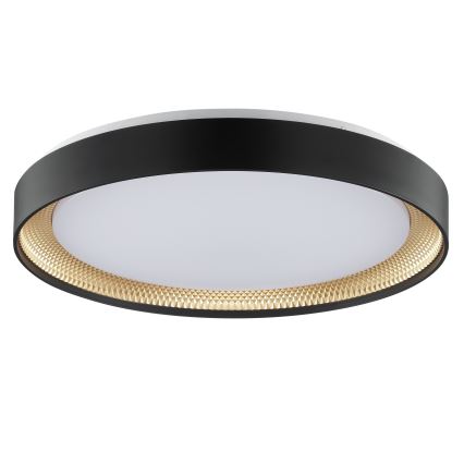 Brilliant - Regulējams LED griestu gaismeklis WALDO LED/36W/230V 3000-6500K diametrs 48,5 cm melns/zelts + tālvadības pults