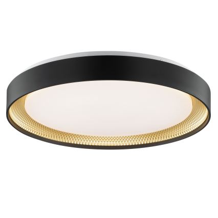 Brilliant - Regulējams LED griestu gaismeklis WALDO LED/36W/230V 3000-6500K diametrs 48,5 cm melns/zelts + tālvadības pults