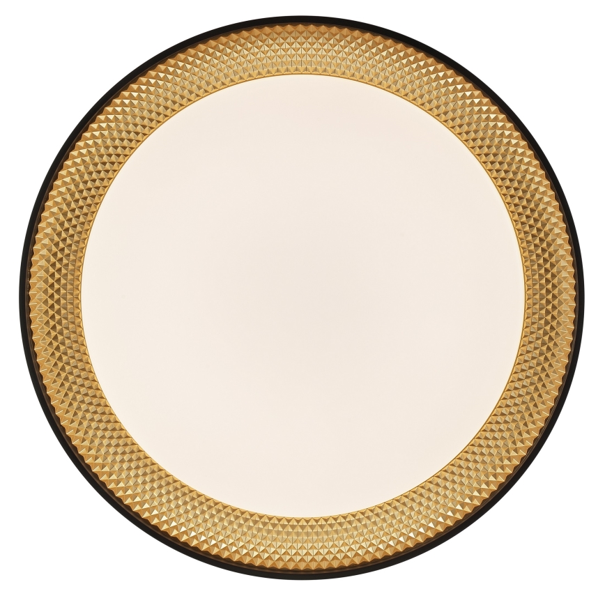 Brilliant - Regulējams LED griestu gaismeklis WALDO LED/36W/230V 3000-6500K diametrs 48,5 cm melns/zelts + tālvadības pults