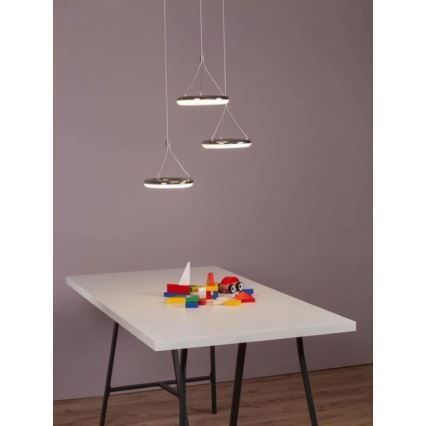Brilliant - LED Lustra ar auklu DONUT 3xLED/8,7W/230V