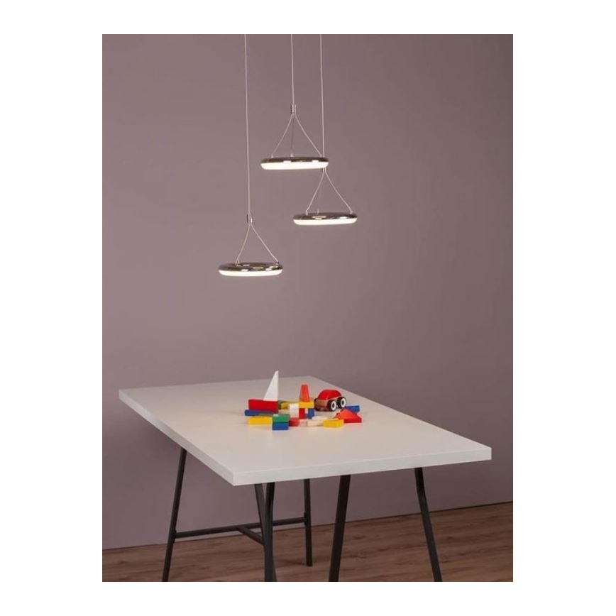 Brilliant - LED Lustra ar auklu DONUT 3xLED/8,7W/230V