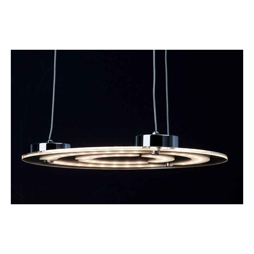 Brilliant - LED Lustra ar auklu RIVERSIDE LED/28W/230V