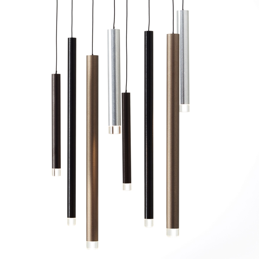 Brilliant - karājoša LED lampa ar regulējamu spilgtumu CEMBALO LED/32W/230V matēts hroms/melns/brūns