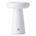 Brilliant - LED regulējama pieskāriena āra galda lampa MUFFIN LED/3W/5V USB 2600 mAh IP44 balta