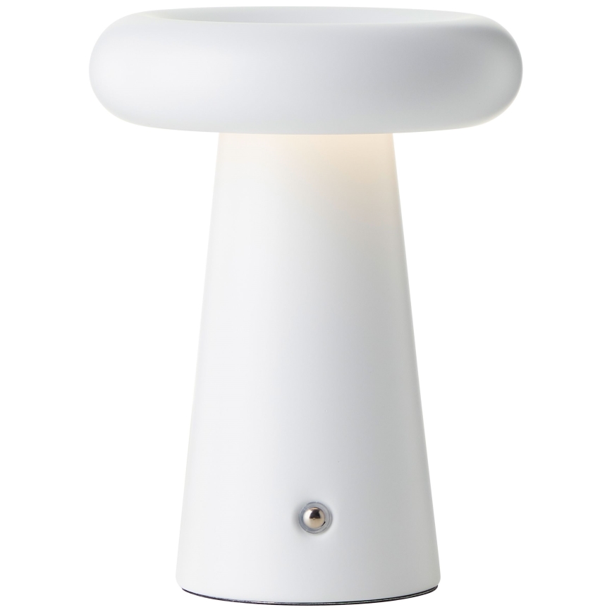 Brilliant - LED regulējama pieskāriena āra galda lampa MUFFIN LED/3W/5V USB 2600 mAh IP44 balta