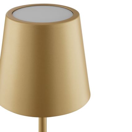 Brilliant - LED aptumšojama uzlādējama skārienjūtīga āra galda lampa ELORA LED/2,5W/5V 2700K 2600 mAh IP44 zelta