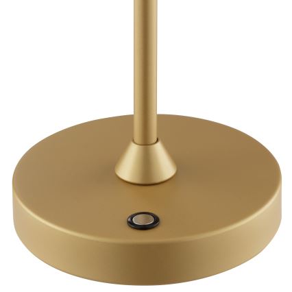 Brilliant - LED aptumšojama uzlādējama skārienjūtīga āra galda lampa ELORA LED/2,5W/5V 2700K 2600 mAh IP44 zelta