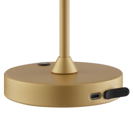 Brilliant - LED aptumšojama uzlādējama skārienjūtīga āra galda lampa ELORA LED/2,5W/5V 2700K 2600 mAh IP44 zelta