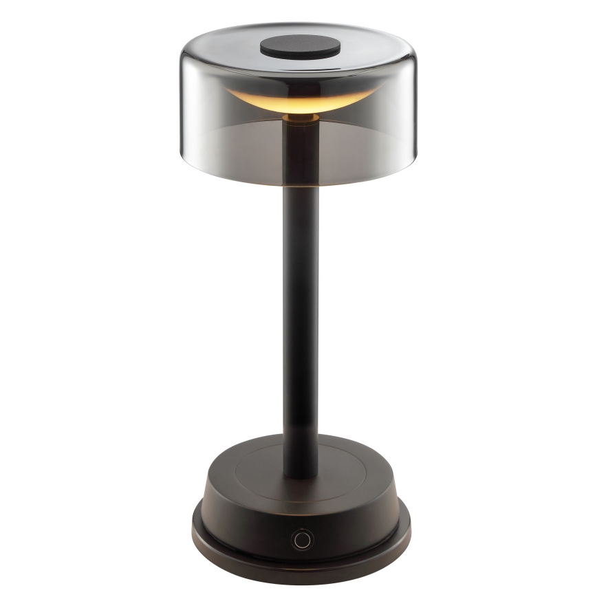 Brilliant - LED ar regulējamu spilgtumu uzlādējama skārienjūtīga āra galda lampa RAZOR LED/2,5W/5V 2700K 2600 mAh IP44 melna