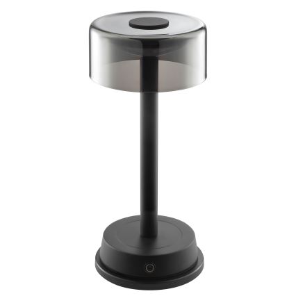 Brilliant - LED ar regulējamu spilgtumu uzlādējama skārienjūtīga āra galda lampa RAZOR LED/2,5W/5V 2700K 2600 mAh IP44 melna