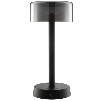 Brilliant - LED ar regulējamu spilgtumu uzlādējama skārienjūtīga āra galda lampa RAZOR LED/2,5W/5V 2700K 2600 mAh IP44 melna
