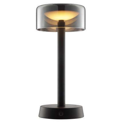 Brilliant - LED ar regulējamu spilgtumu uzlādējama skārienjūtīga āra galda lampa RAZOR LED/2,5W/5V 2700K 2600 mAh IP44 melna
