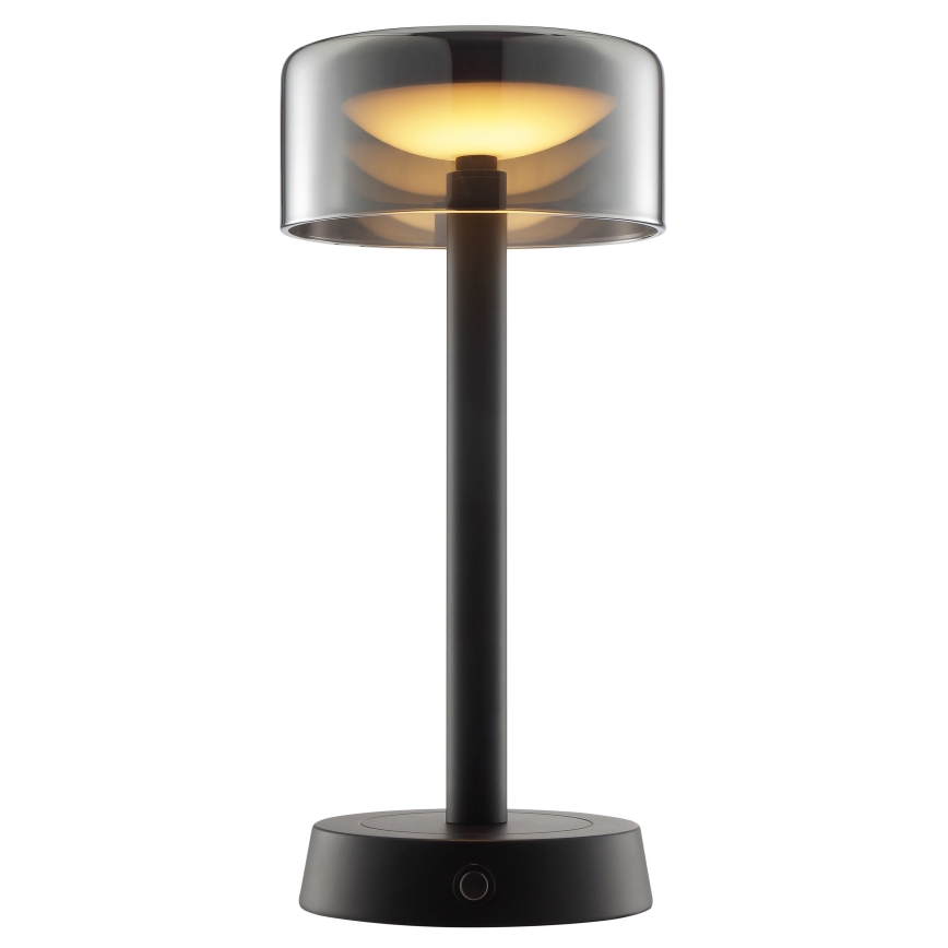 Brilliant - LED ar regulējamu spilgtumu uzlādējama skārienjūtīga āra galda lampa RAZOR LED/2,5W/5V 2700K 2600 mAh IP44 melna