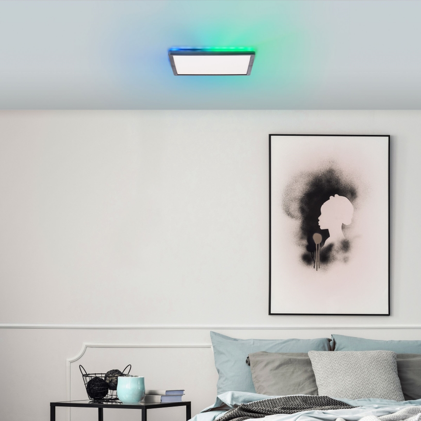 Brilliant - LED RGBW Aptumšojama griestu lampa SALTERY LED/20W/230V 3000-6500 + tālvadības pults