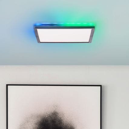 Brilliant - LED RGBW Aptumšojama griestu lampa SALTERY LED/20W/230V 3000-6500 + tālvadības pults