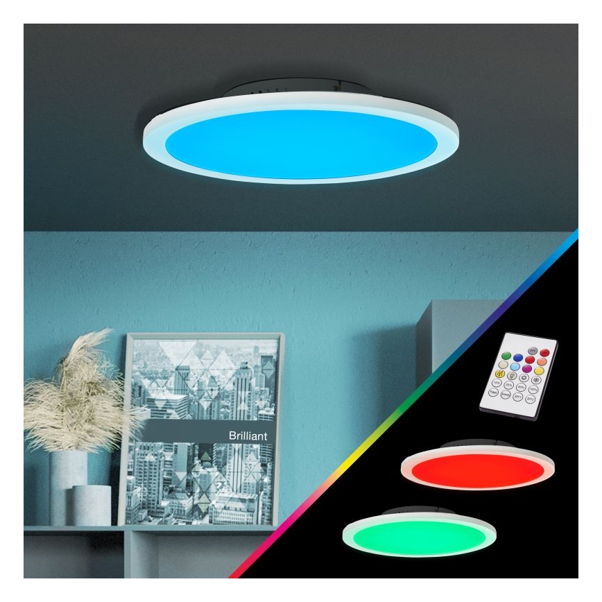 Brilliant - LED RGBW Aptumšojama griestu lampa ABIE LED/24W/230V 2700-6500K + tālvadības pults