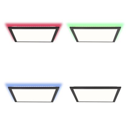 Brilliant - LED RGBW Aptumšojama griestu lampa ALLIE LED/24W/230V 2700-6500K melna + tālvadības pults