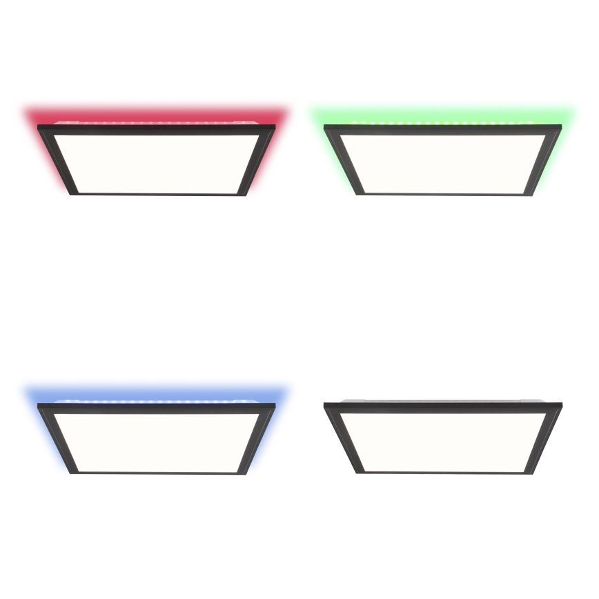 Brilliant - LED RGBW Aptumšojama griestu lampa ALLIE LED/24W/230V 2700-6500K melna + tālvadības pults