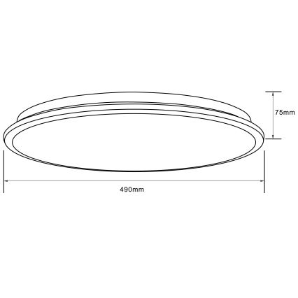 Brilliant - LED RGBW Aptumšojama griestu lampa HEIDA LED/30W/230V 3000-6500K + tālvadības pults