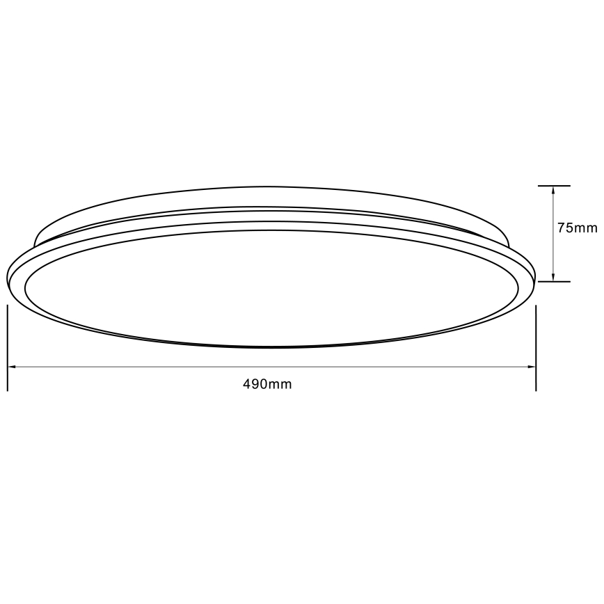 Brilliant - LED RGBW Aptumšojama griestu lampa HEIDA LED/30W/230V 3000-6500K + tālvadības pults