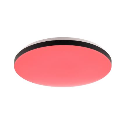 Brilliant - LED RGBW Aptumšojama griestu lampa LIVIO LED/20W/230V 3000-6500K d. 49 cm melna + tālvadības pults