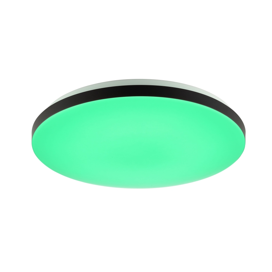 Brilliant - LED RGBW Aptumšojama griestu lampa LIVIO LED/20W/230V 3000-6500K d. 49 cm melna + tālvadības pults