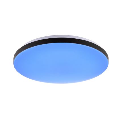 Brilliant - LED RGBW Aptumšojama griestu lampa LIVIO LED/20W/230V 3000-6500K d. 49 cm melna + tālvadības pults