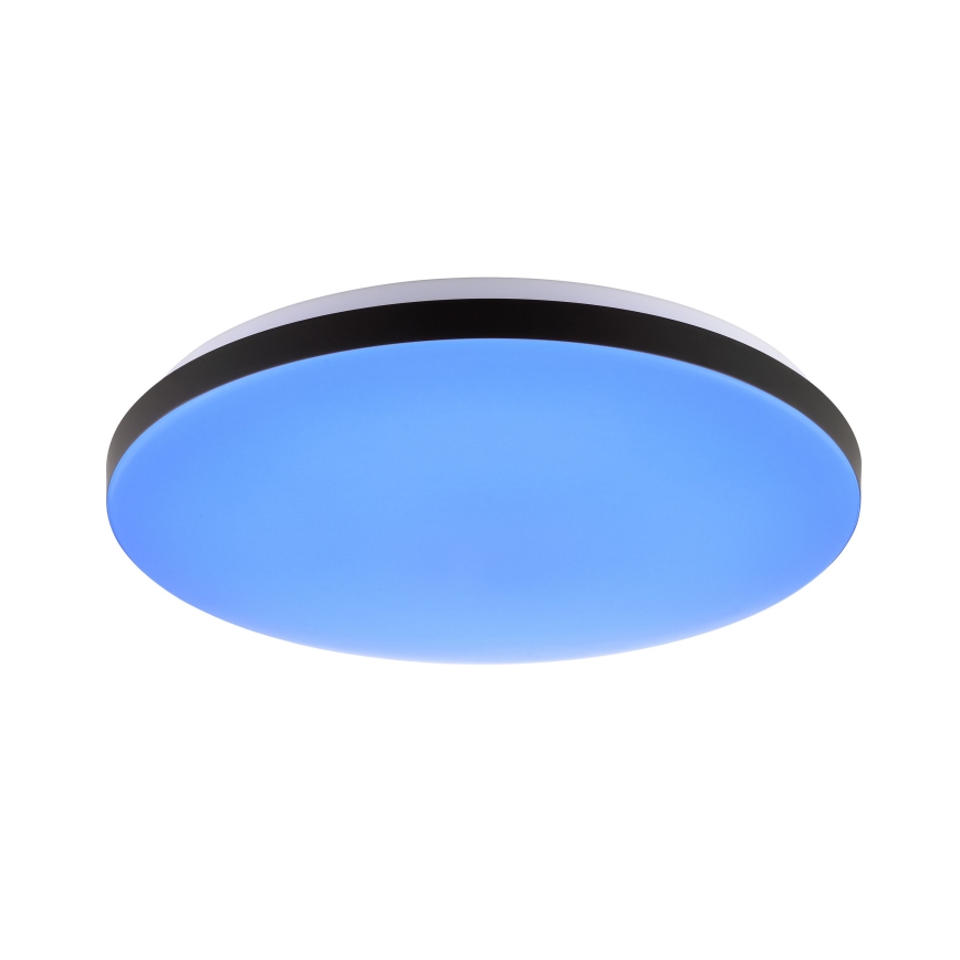 Brilliant - LED RGBW Aptumšojama griestu lampa LIVIO LED/20W/230V 3000-6500K d. 49 cm melna + tālvadības pults