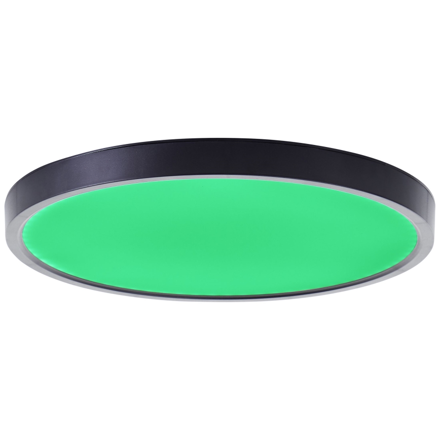 Brilliant - LED RGBW Aptumšojama griestu lampa LOTTI LED/16W/230V 3000K d. 30 cm melna Wi-Fi Tuya + tālvadības pults