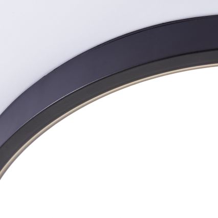 Brilliant - LED RGBW Aptumšojama griestu lampa LOTTI LED/16W/230V 3000K d. 30 cm melna Wi-Fi Tuya + tālvadības pults