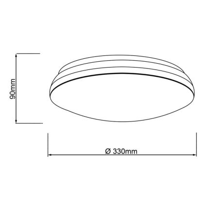 Brilliant - LED RGBW Aptumšojama griestu lampa MIDWAY LED/14W/230V 3100-6500K Wi-Fi Tuya + tālvadības pults