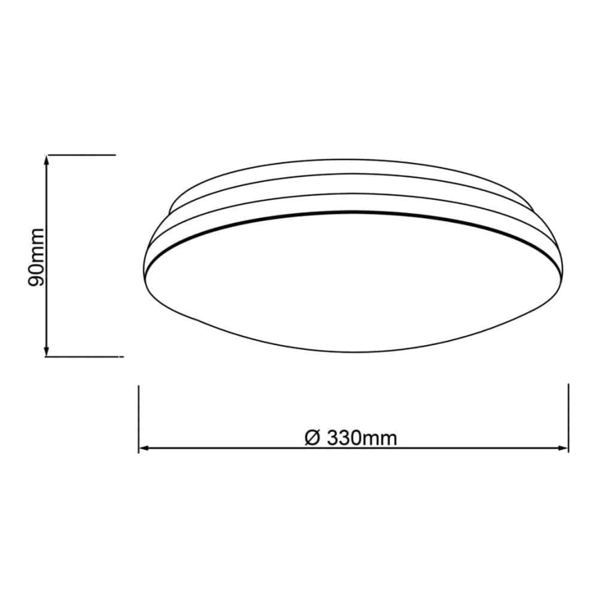 Brilliant - LED RGBW Aptumšojama griestu lampa MIDWAY LED/14W/230V 3100-6500K Wi-Fi Tuya + tālvadības pults