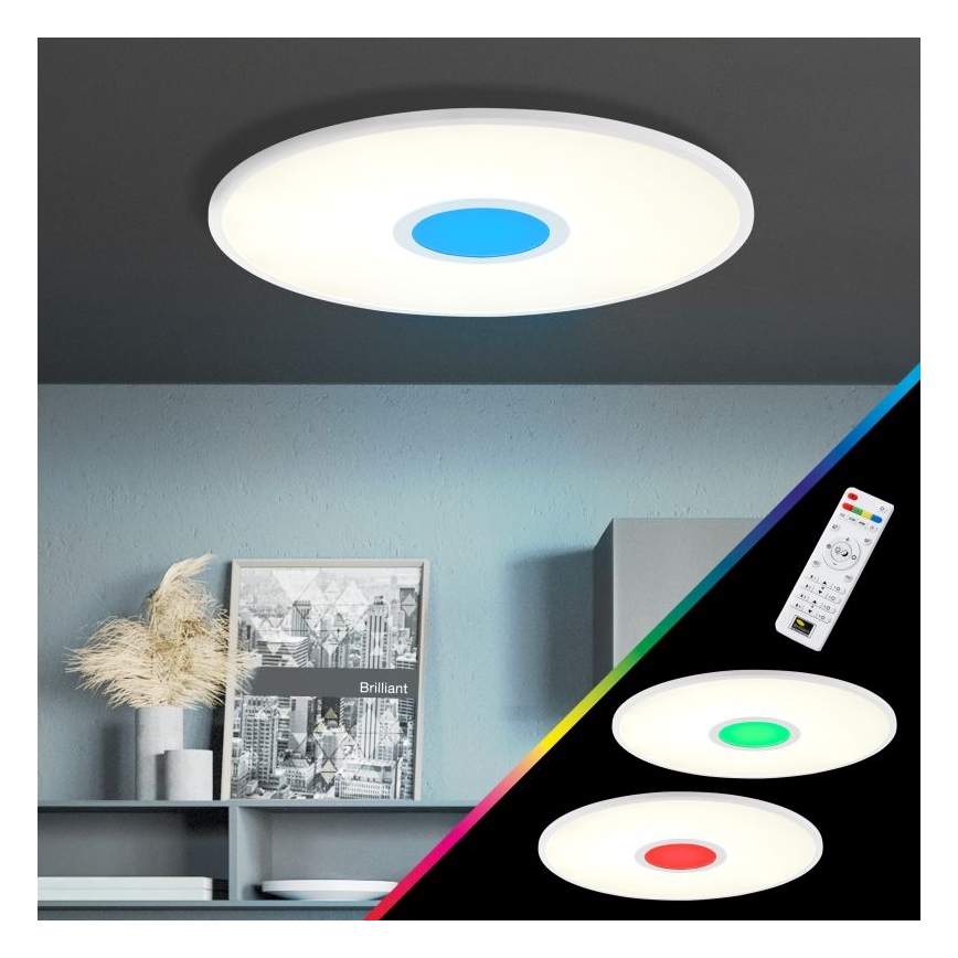 Brilliant - LED RGBW Aptumšojama griestu lampa ODELLA LED/24W/230V 2700-6500K + tālvadības pults