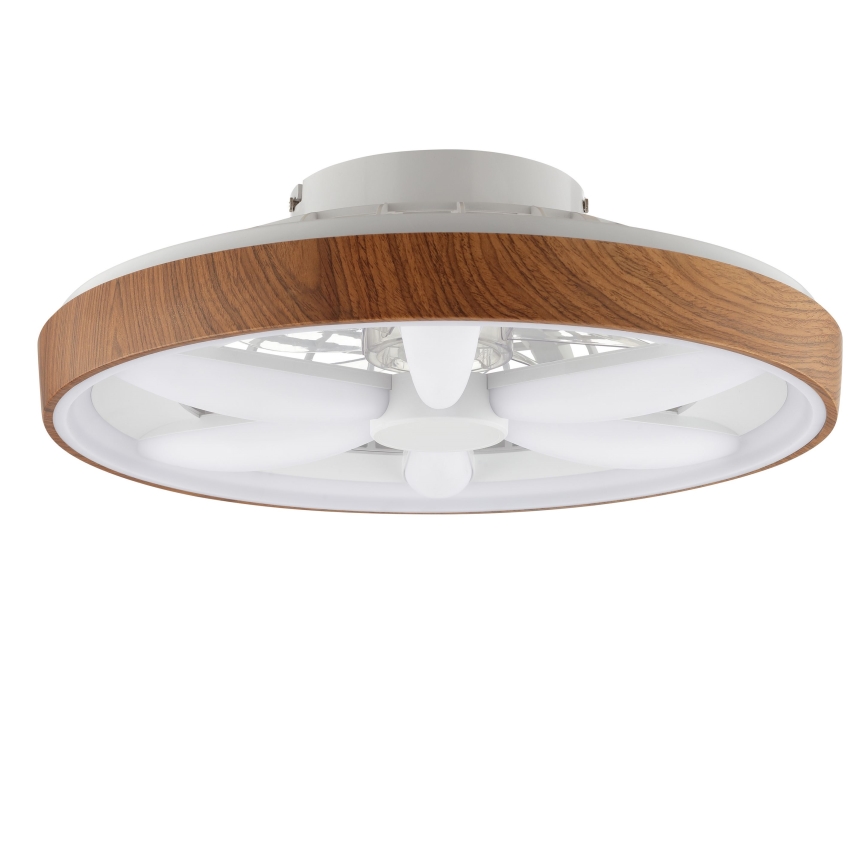 Brilliant - LED RGBW Aptumšojams griestu ventilators GAIANO LED/24W/230V 2700-6500K d. 48 cm brūna + tālvadības pults