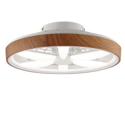 Brilliant - LED RGBW Aptumšojams griestu ventilators GAIANO LED/24W/230V 2700-6500K d. 48 cm brūna + tālvadības pults