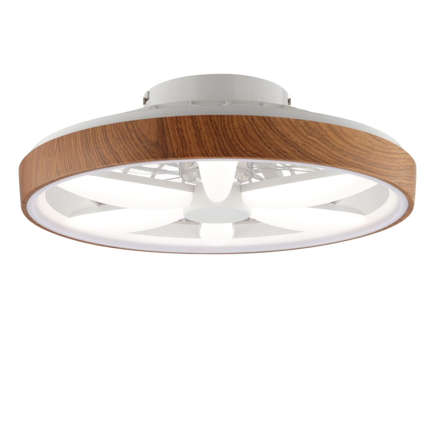 Brilliant - LED RGBW Aptumšojams griestu ventilators GAIANO LED/24W/230V 2700-6500K d. 48 cm brūna + tālvadības pults
