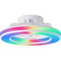 Brilliant - LED RGBW Aptumšojams griestu ventilators MONDELLO LED/26W/230V 2700-6500K d. 41,5 cm balta + tālvadības pults