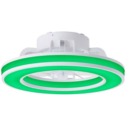 Brilliant - LED RGBW Aptumšojams griestu ventilators MONDELLO LED/26W/230V 2700-6500K d. 41,5 cm balta + tālvadības pults