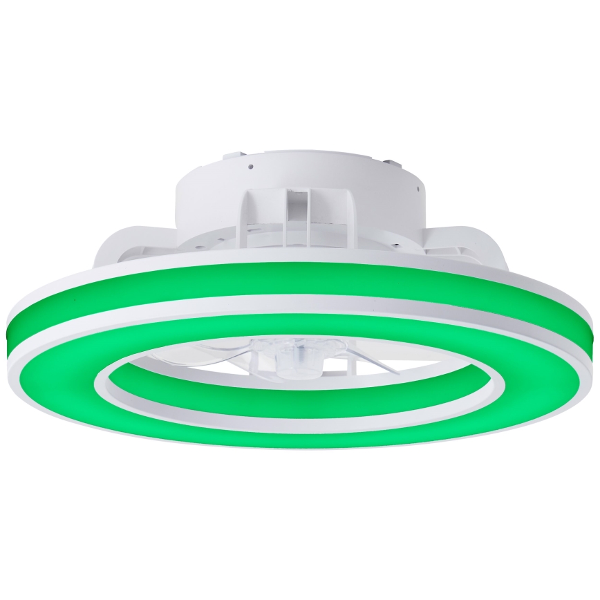 Brilliant - LED RGBW Aptumšojams griestu ventilators MONDELLO LED/26W/230V 2700-6500K d. 41,5 cm balta + tālvadības pults